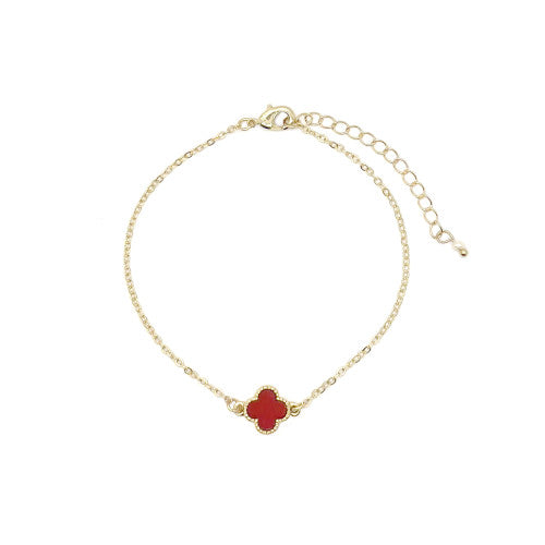 Van cleef single deals clover bracelet