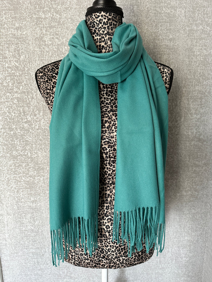 Luxury Pashmina Scarf - Teal