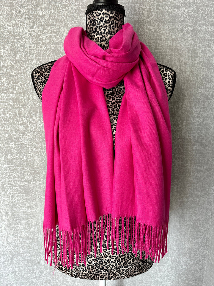 Luxury Pashmina Scarf - Magenta