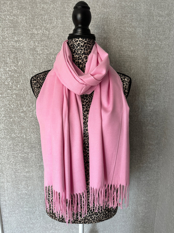 Luxury Pashmina Scarf - Pastel Pink