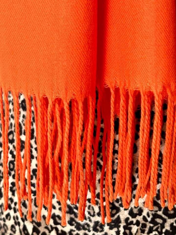 Luxury Pashmina Scarf - Orange