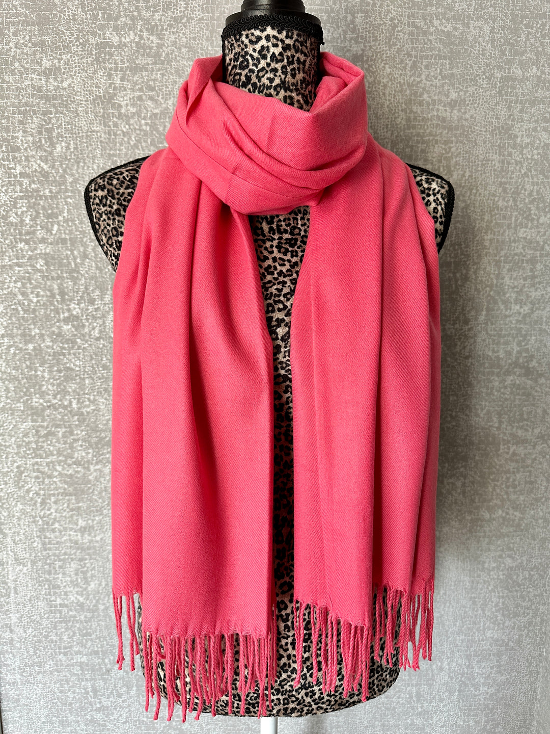 Luxury Pashmina Scarf - Coral