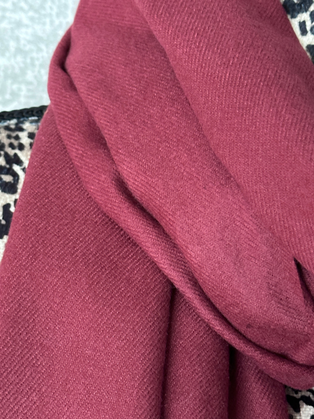 Luxury Pashmina Scarf - Burgandy