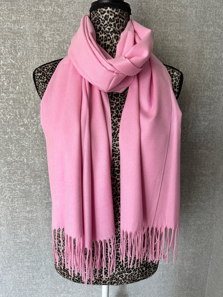 Luxury Pashmina Scarf - Pastel Pink