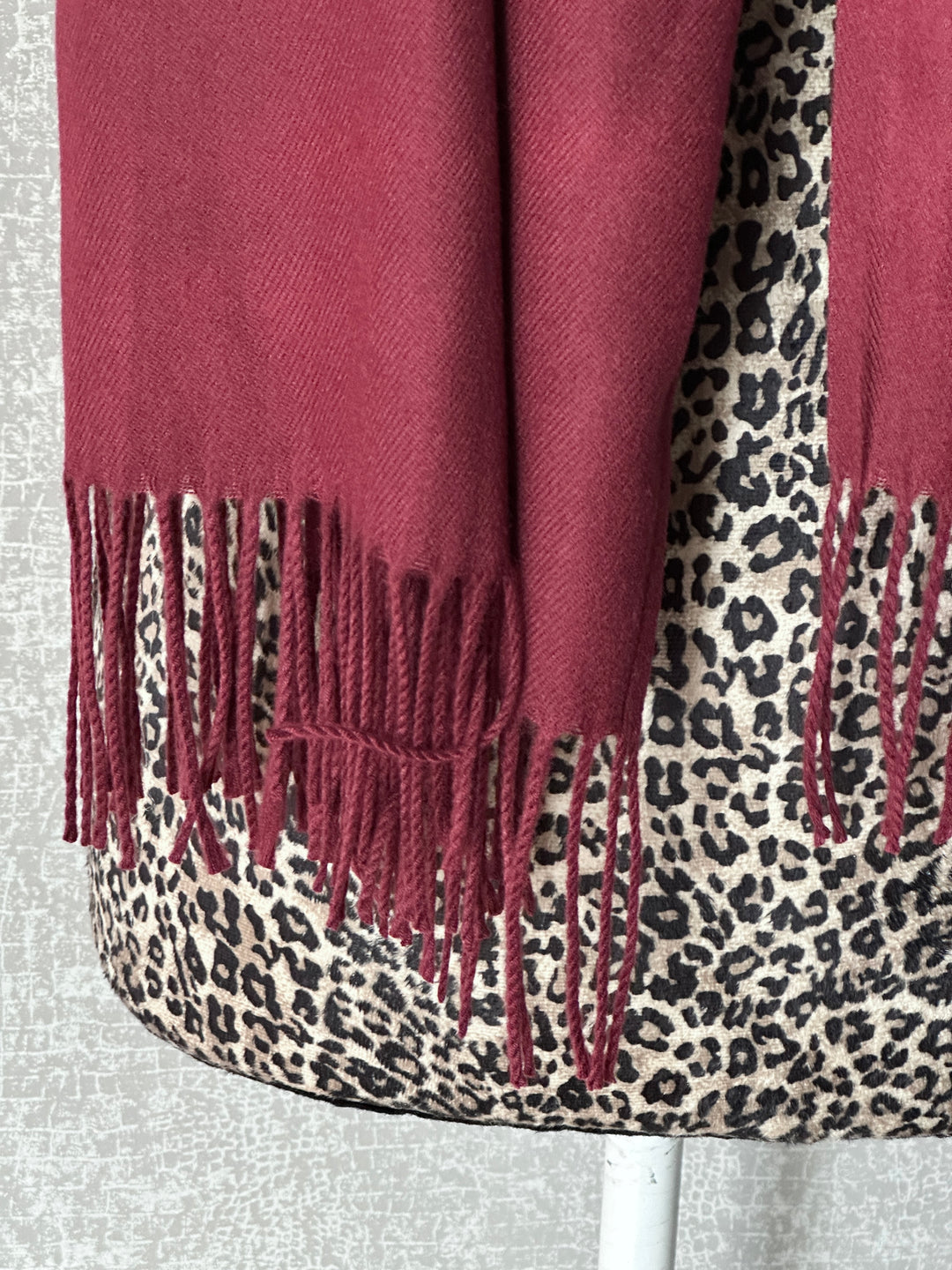 Luxury Pashmina Scarf - Burgandy