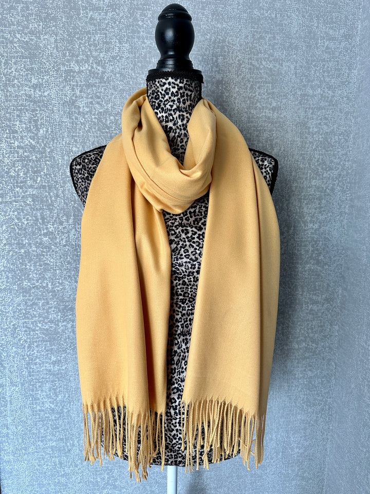 Luxury Pashmina Scarf - Golden