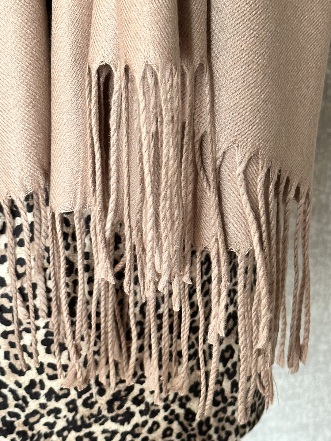 Luxury Pashmina Scarf - Latte