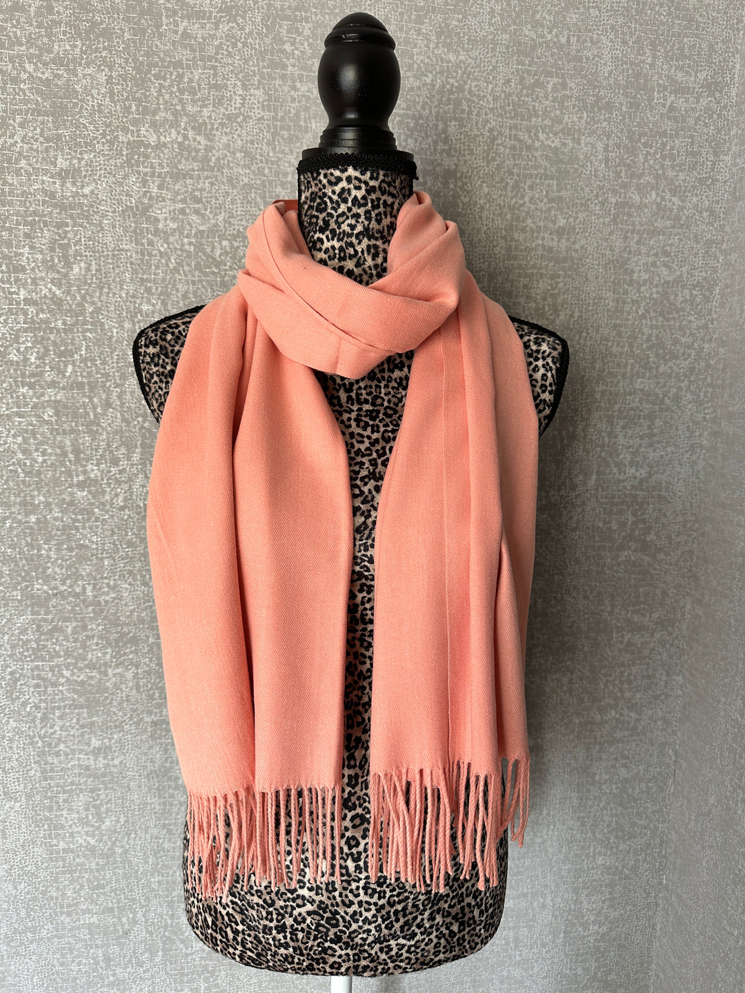 Luxury Pashmina Scarf - Peach