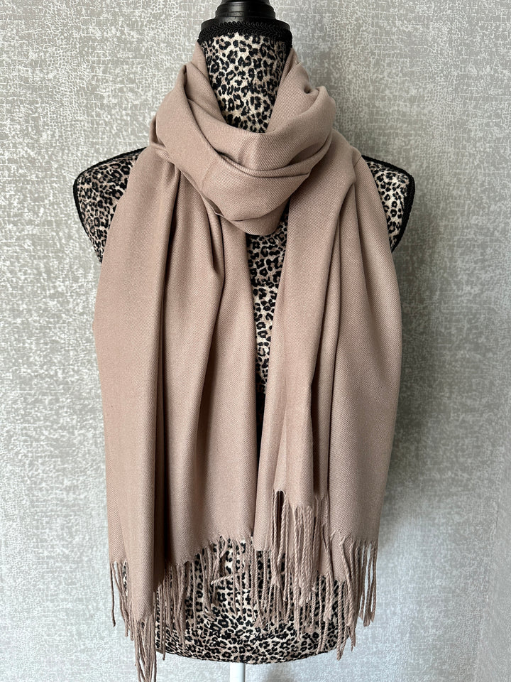 Luxury Pashmina Scarf - Latte