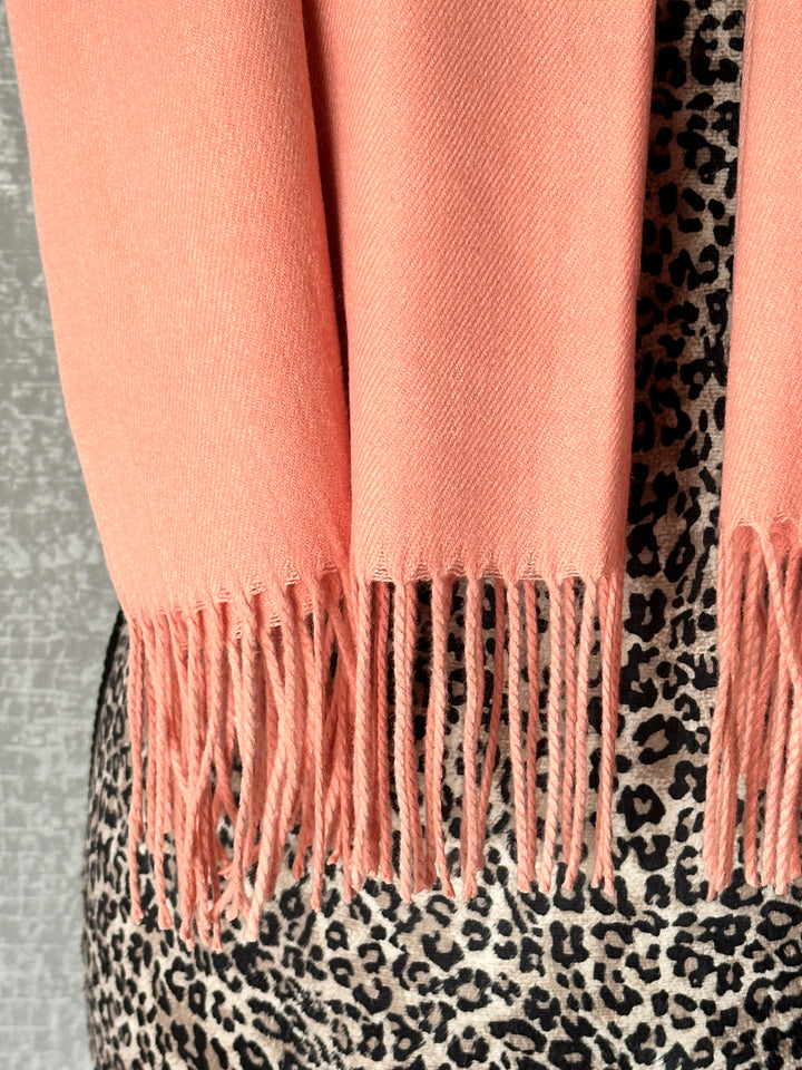 Luxury Pashmina Scarf - Peach