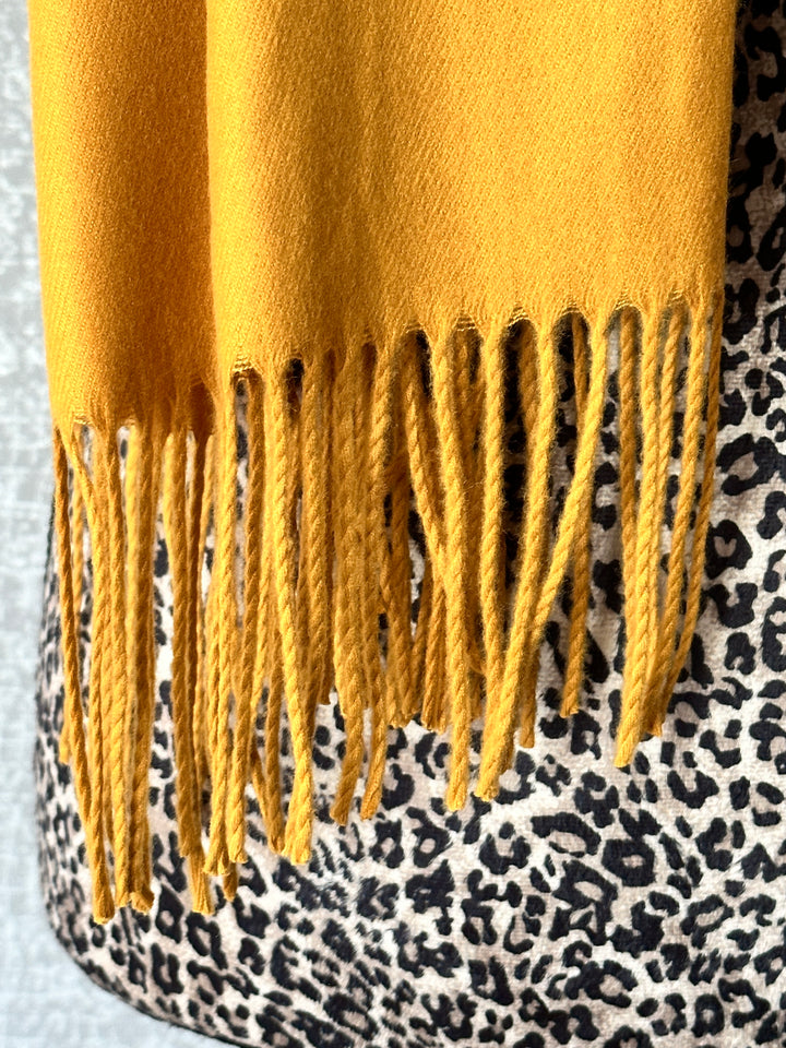 Luxury Pashmina Scarf - Mustard