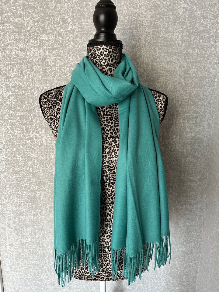 Luxury Pashmina Scarf - Teal