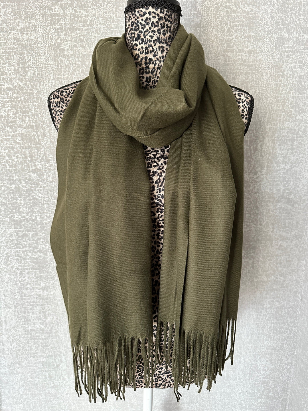 Luxury Pashmina Scarf - Moss