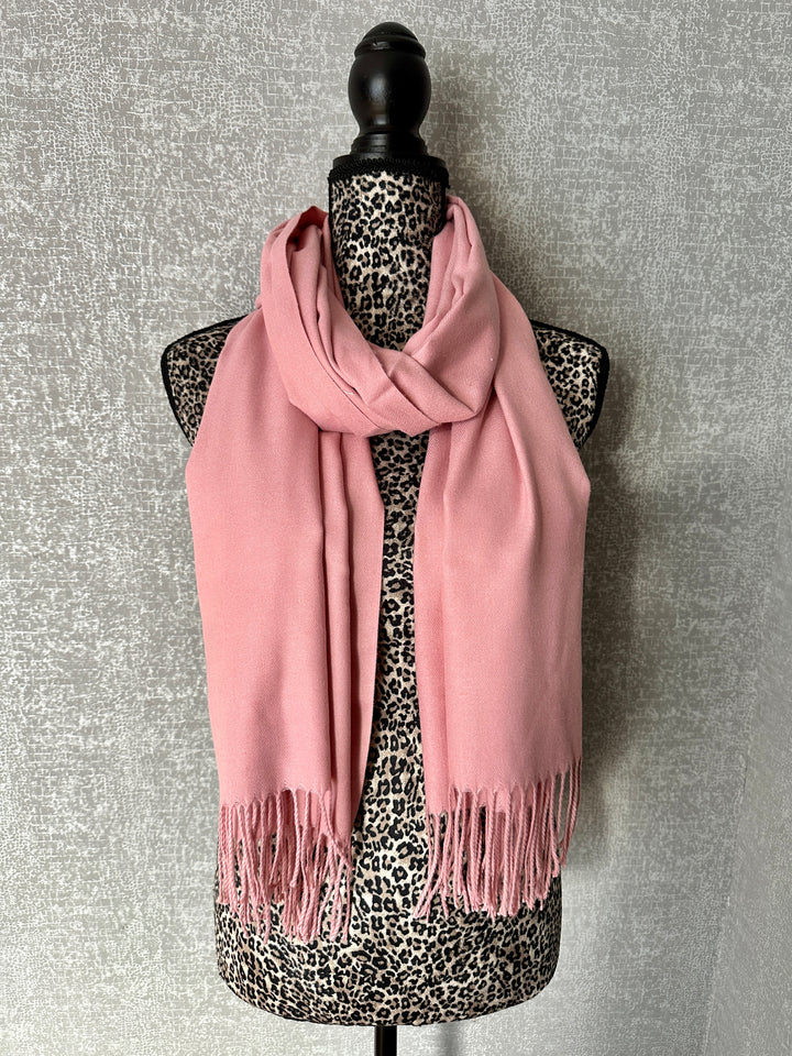 Luxury Pashmina Scarf - Rose Pink