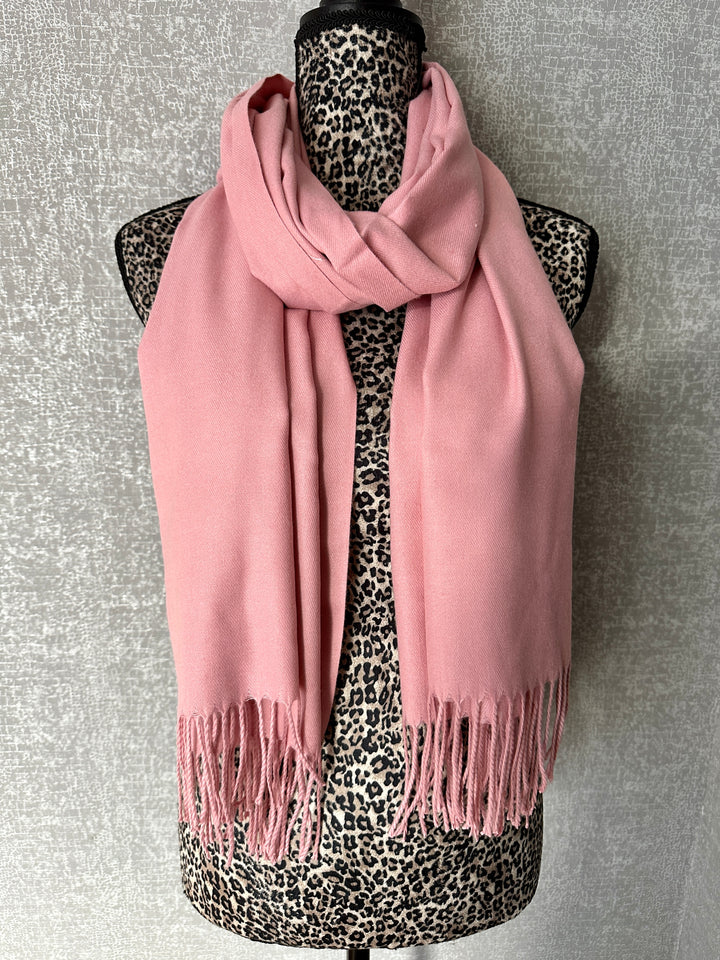 Luxury Pashmina Scarf - Rose Pink