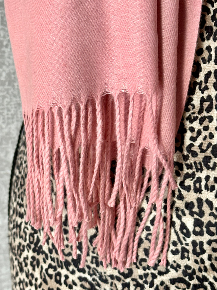 Luxury Pashmina Scarf - Rose Pink