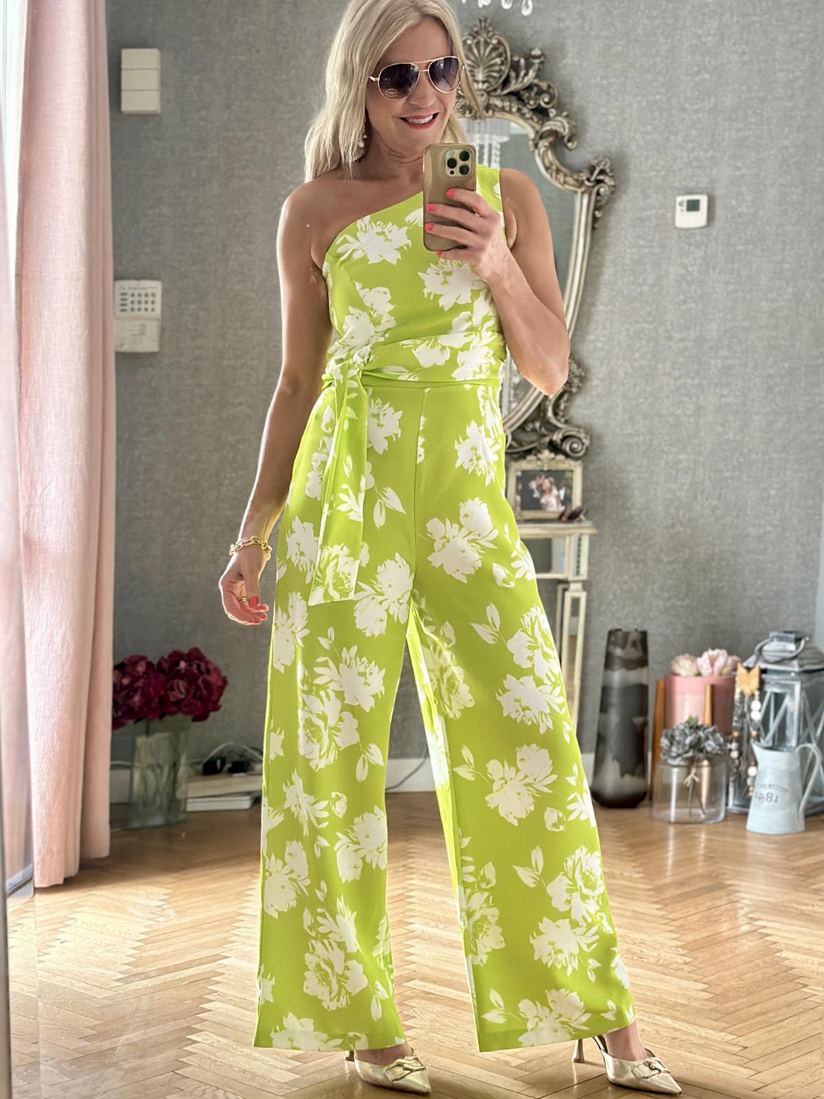 One shoulder wide leg jumpsuit online