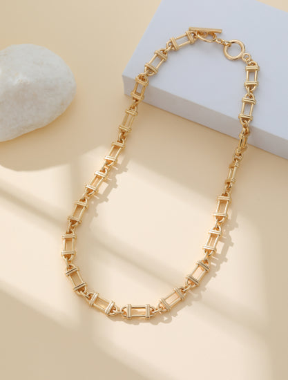 Chunky Necklace, Gold