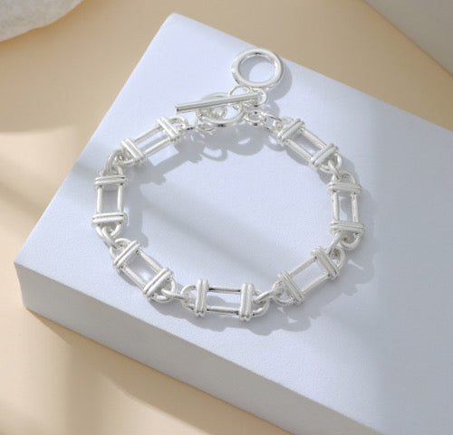 Chunky Bracelet, Silver