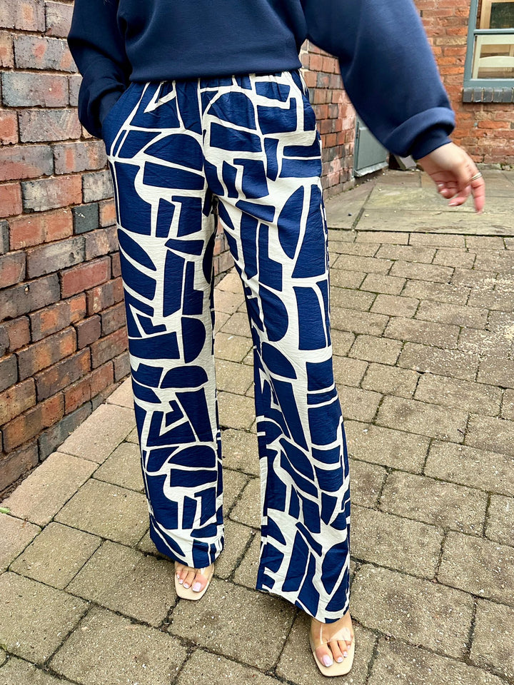 Byoung BYIHAMMA Blue Geo Pant