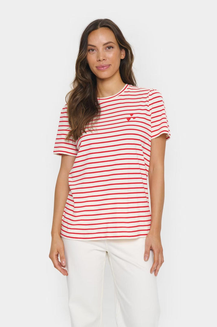 Saint Tropez JuciaSZ T-Shirt, Red Stripe