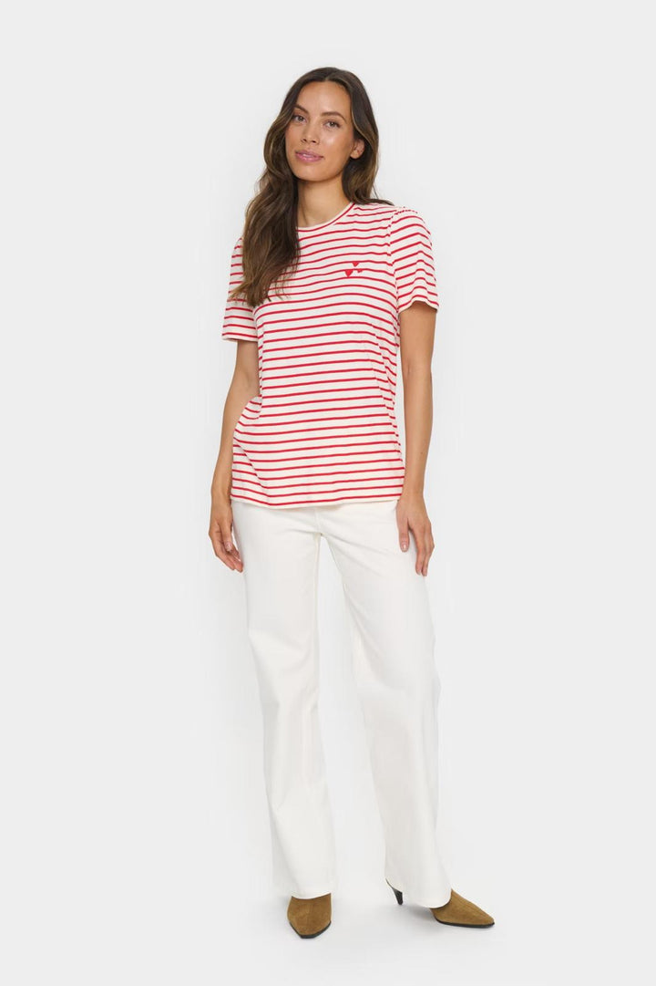 Saint Tropez JuciaSZ T-Shirt, Red Stripe