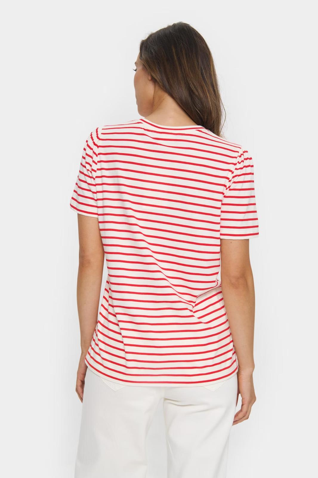 Saint Tropez JuciaSZ T-Shirt, Red Stripe