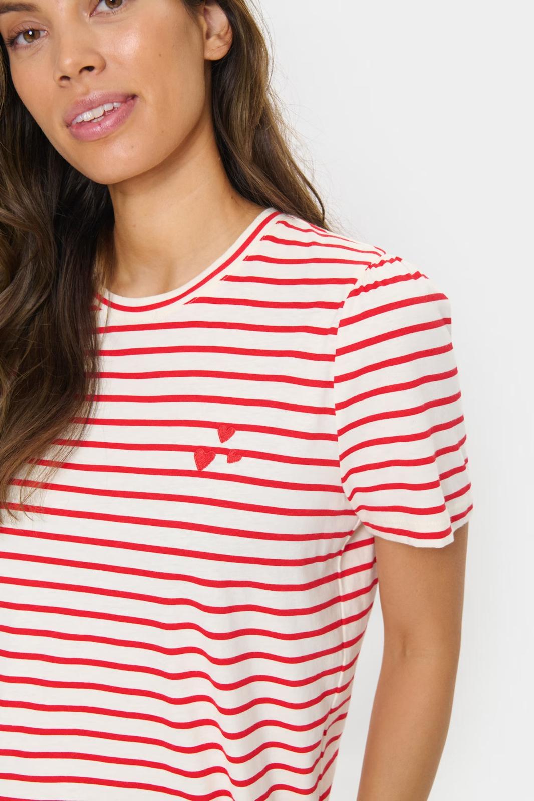 Saint Tropez JuciaSZ T-Shirt, Red Stripe