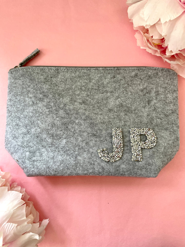 Personalised Initial Make Up Bag, Large