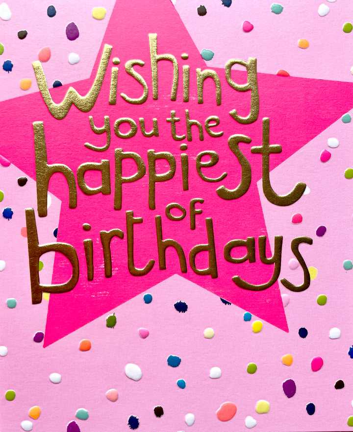 Happiest Of Birthdays Card